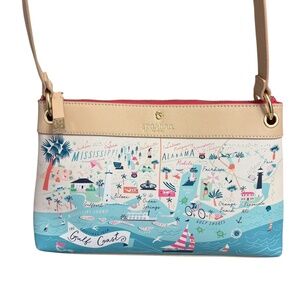Spartina greeting from gulf coast crossbody bag